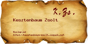 Kesztenbaum Zsolt névjegykártya